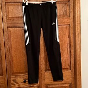 Women’s black adidas track pants